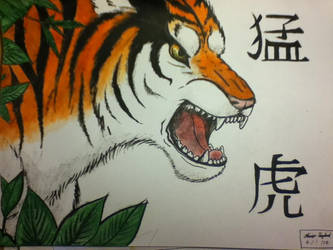 Tiger painting 1 stage 3