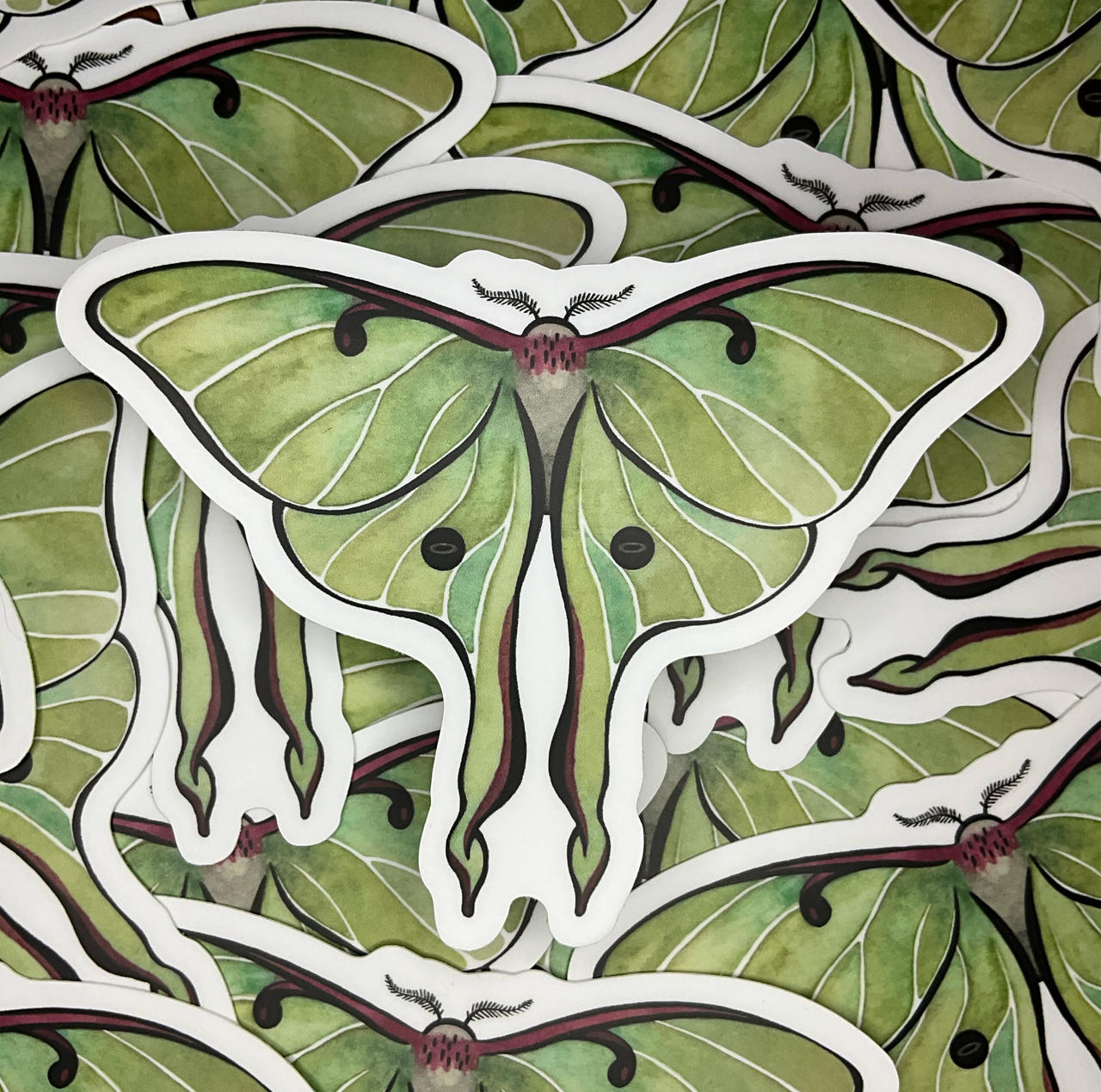 Luna Moth Sticker Luna moth stickers by EchoArts04 on DeviantArt