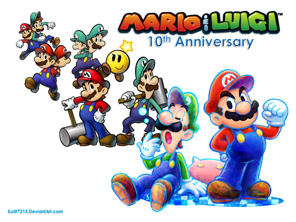 Mario And Luigi 10th Anniversary Wallpaper By Starrion On Deviantart Mario And Luigi 10th Anniversary Wallpaper By Starrion On Deviantart