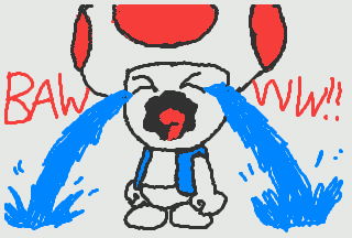 Toad Crying Sticker Sad Little Toad (Sticker Star) by StarRion20 on DeviantArt