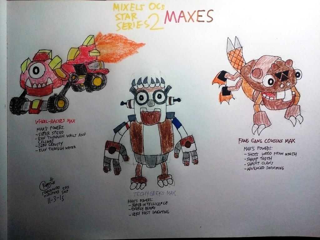 Star Series 2 Maxes (Lego Mixels) by StarRion20 on DeviantArt