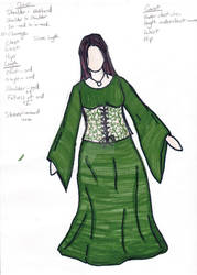 Renaissance Costume Green