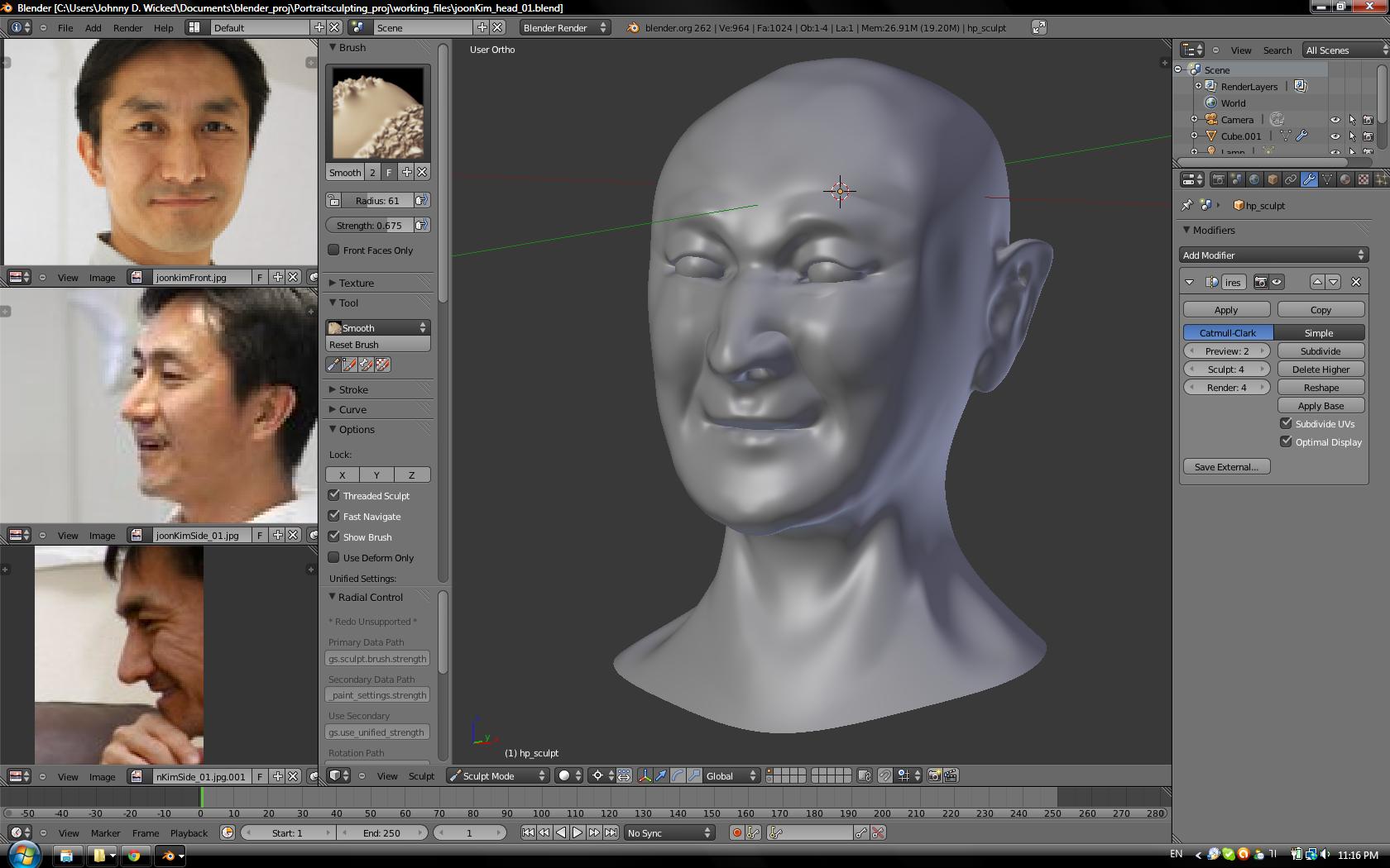 Blender Sculpt 1