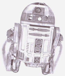 Artoo in mid flight by Slayerlane