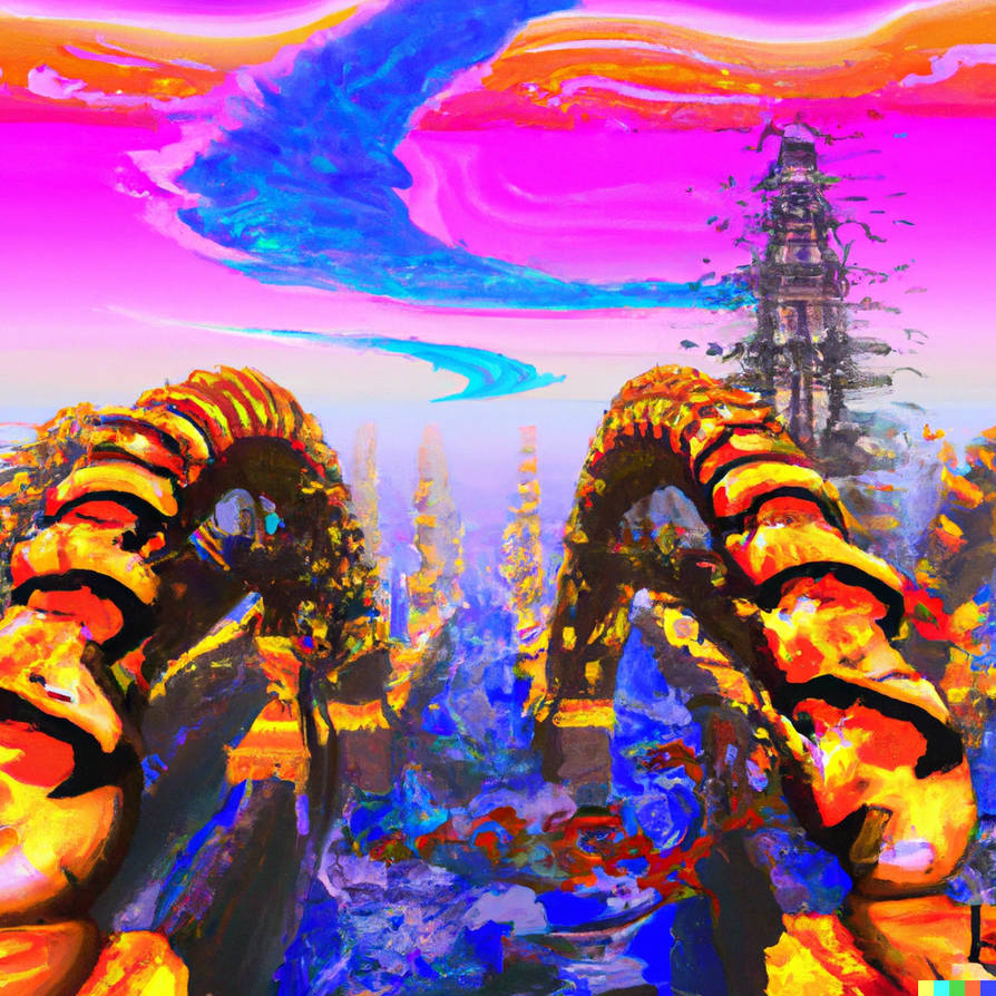 DALLE 2022-10-28 20.56.40 - a fantastic city of by BerzerkerUnit on ...