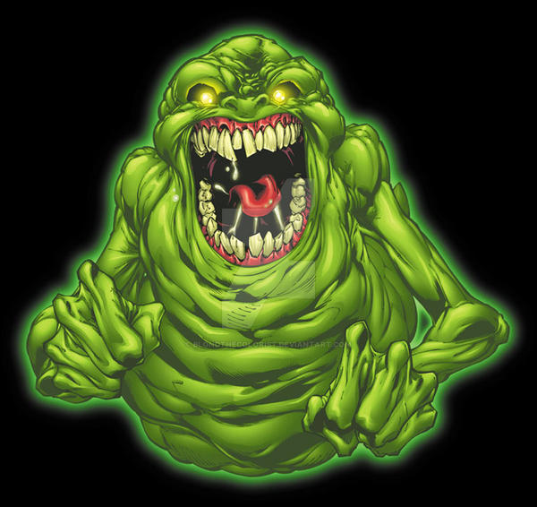 Slimer Exploding Slimer by BlondTheColorist on DeviantArt