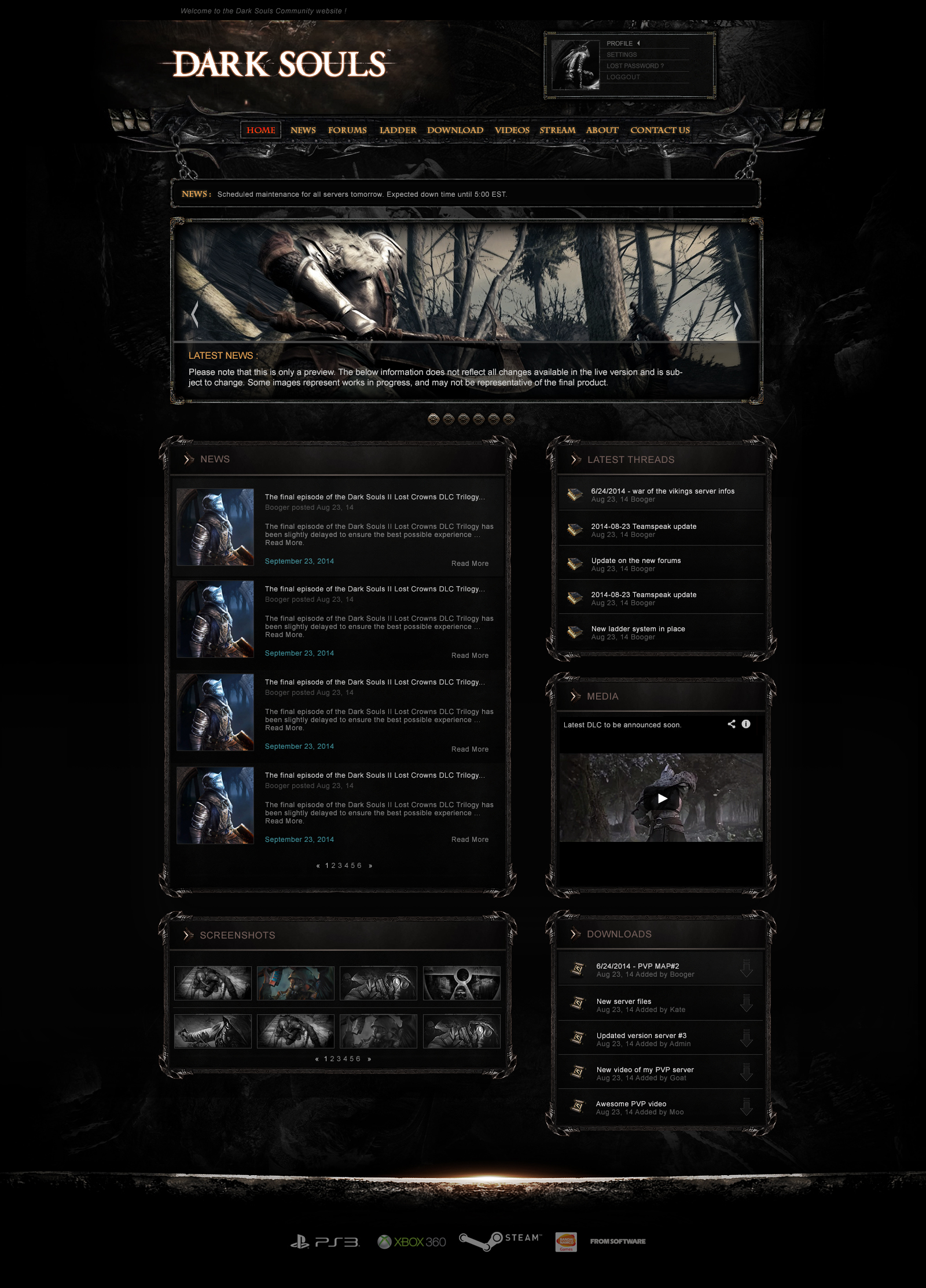 Dark Souls Community Template WIP