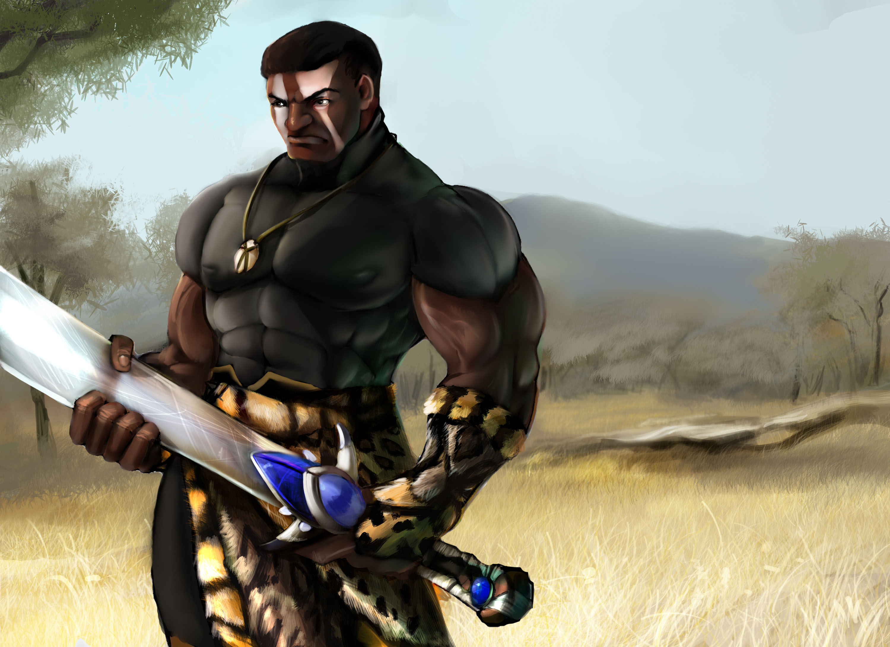 african warrior by pagolas