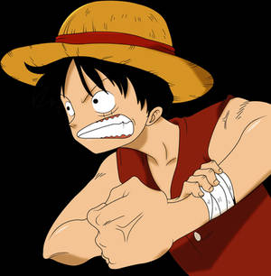 Luffy angry