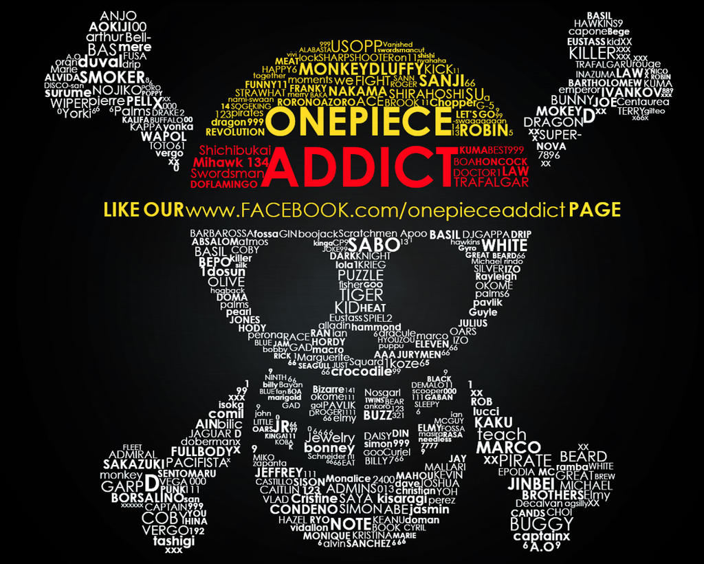 One Piece Addict Typography By Kon1495 On Deviantart One Piece Addict Typography By Kon1495 On Deviantart