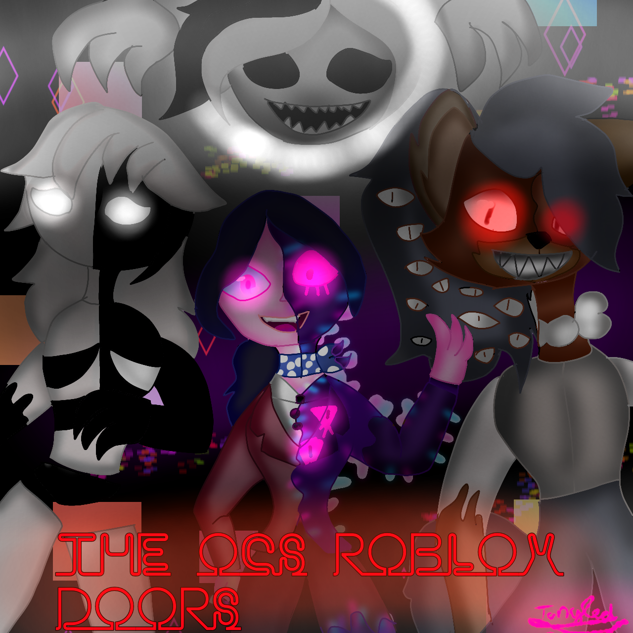Doors Fanart (the person in the center is my avatar btw) Hope you like it :  r/doors_roblox