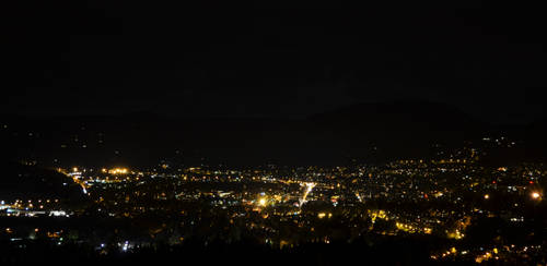 Lillehammer at night
