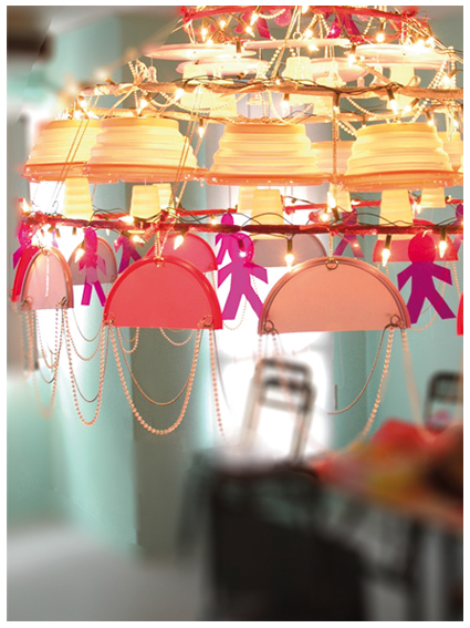 Tupperware Chandelier