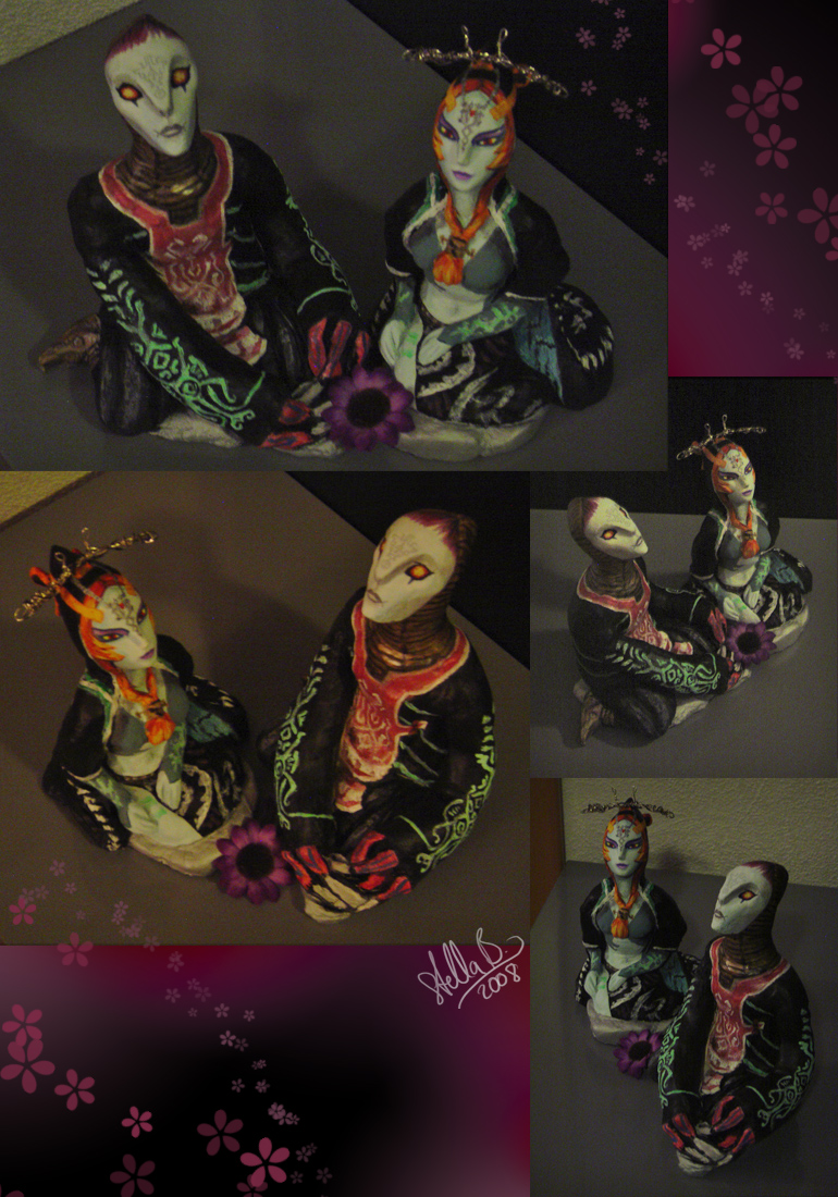 Midna and Zant Sculptures