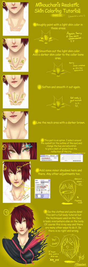 SAI Semi-Realistic Skin Coloring Tutorial Part 5