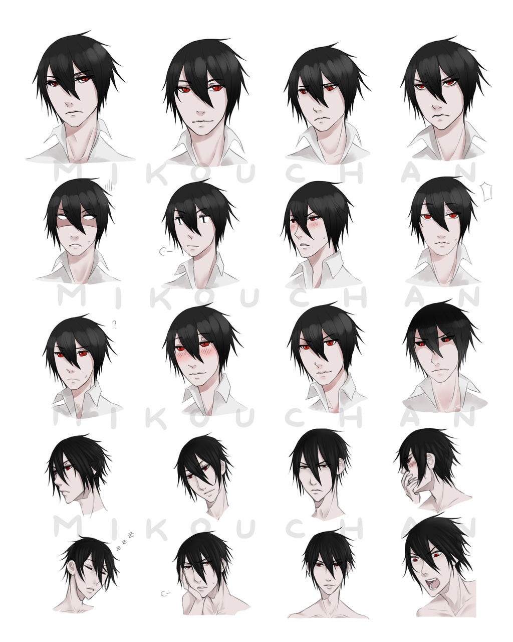 Yosuke Fun Drawing Yosuke Expressions by Mikouchan on DeviantArt