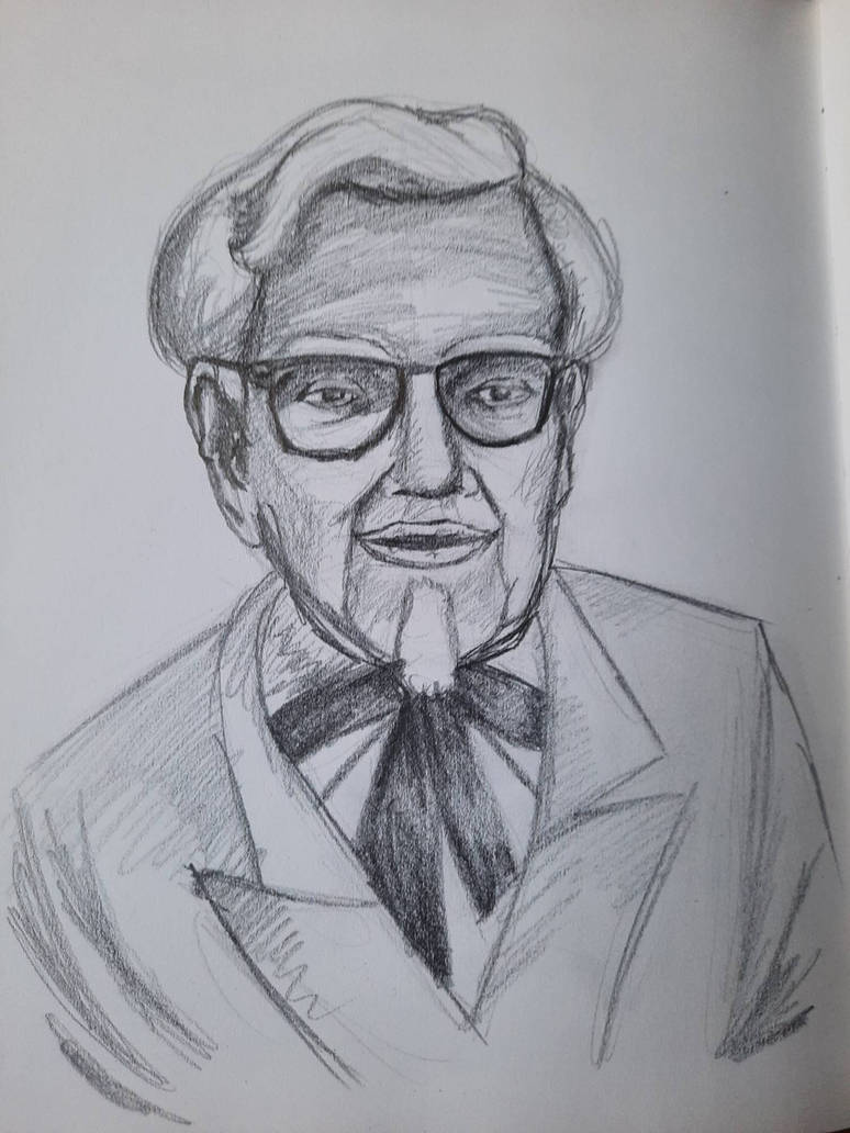 Colonel Sanders Portrait by NukeOcelot on DeviantArt