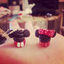 Mickey and Minnie cupcakes earrings