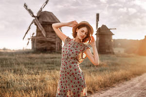 Among the windmills