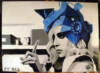 Lady Gaga Telephone Painting