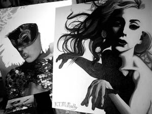 Lady Gaga Oil Paintings