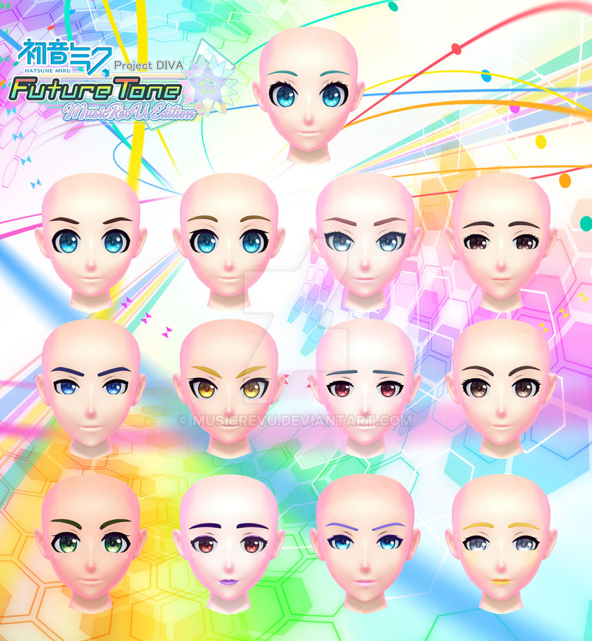 New Mmd .:New MMD Era - MRU Style Heads:. by MusicRevU on DeviantArt