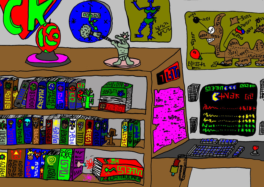 Alien room, light by Watashiii