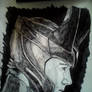 Loki Ink Drawing