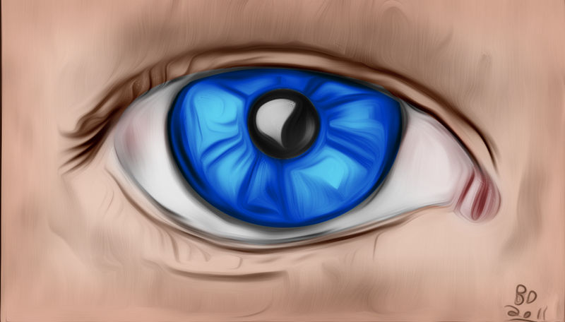 Staring Eye (painted)