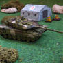 Leopard 2 on guarding duty