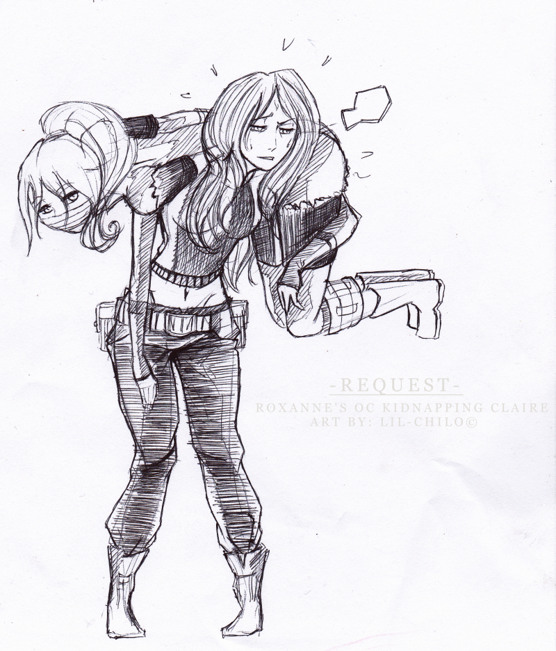 Request - OC Roxanne and Claire Redfield