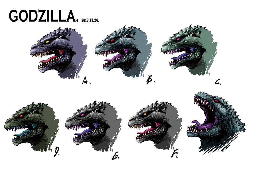 godzilla head by GIOaliyah on DeviantArt