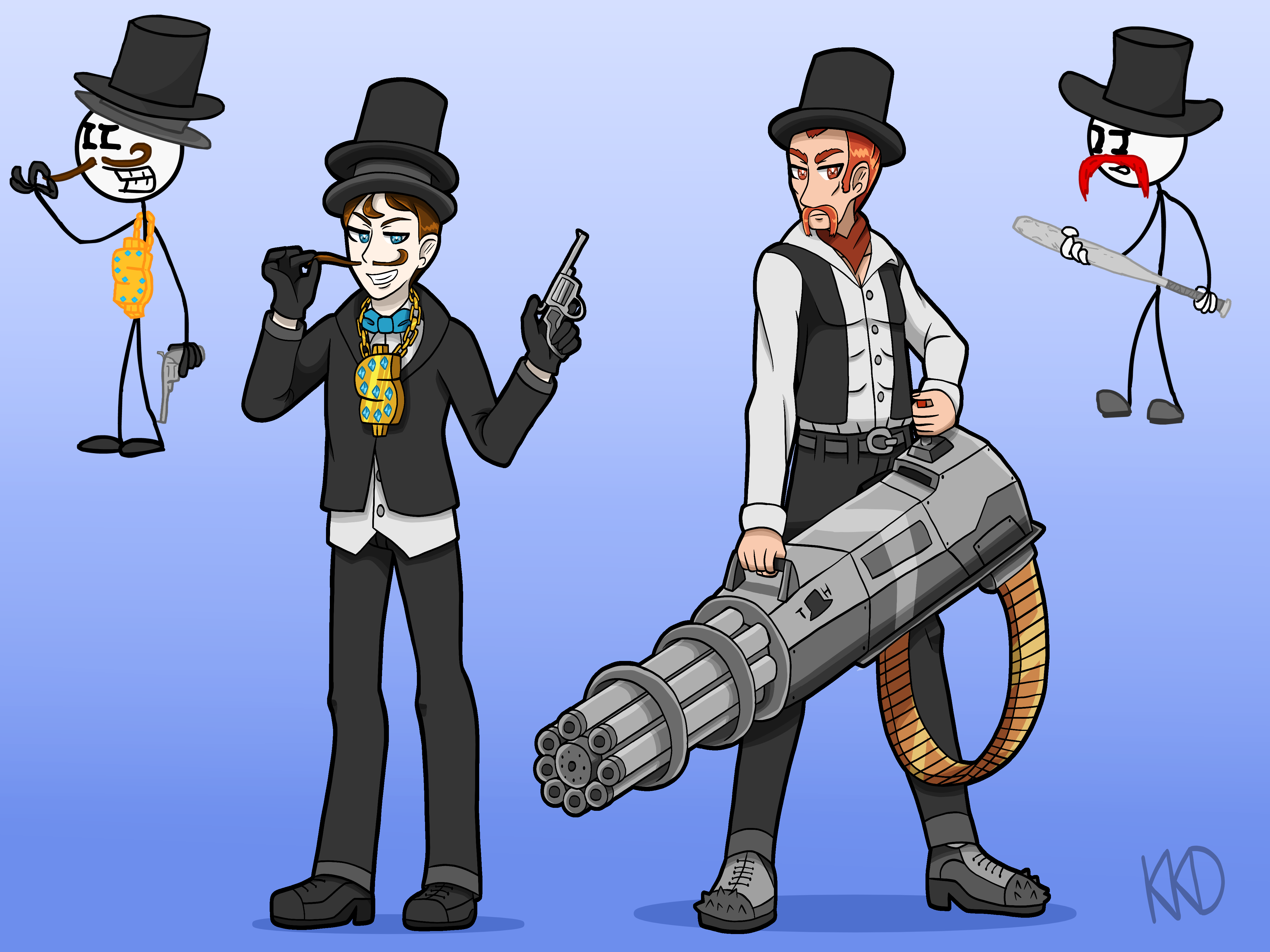 Reg Rhm Reginald Copperbottom and RightHandMan (KKD Style) by KristalKitsune on ...