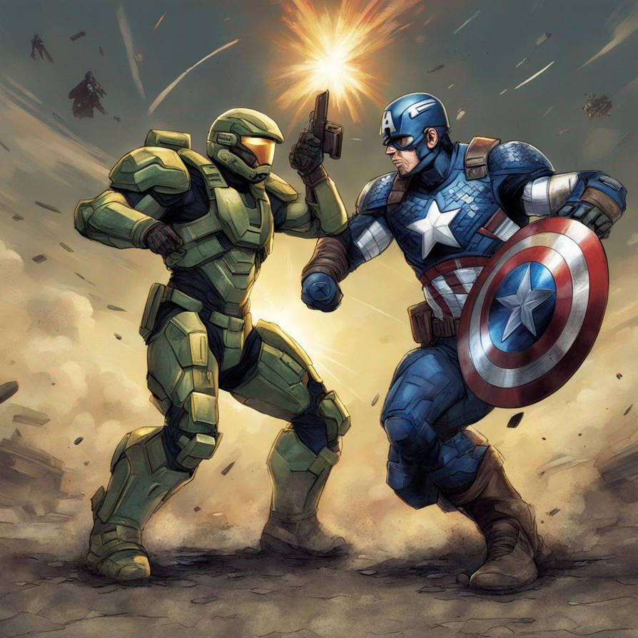 Master chief vs captain America by doggjjg on DeviantArt