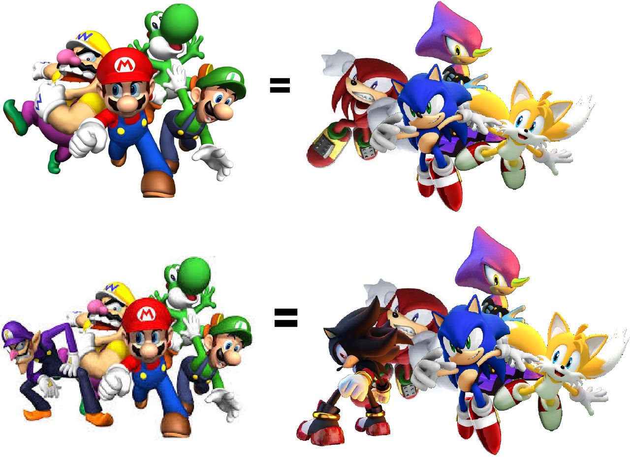 Mario 64 ds with Sonic characters by amxsr on DeviantArt