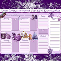 Free purple planners: Winter Wonderland 2024