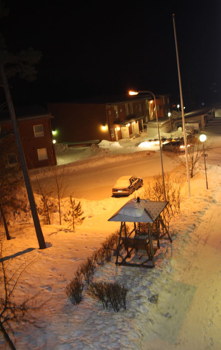 Parking lot at night...