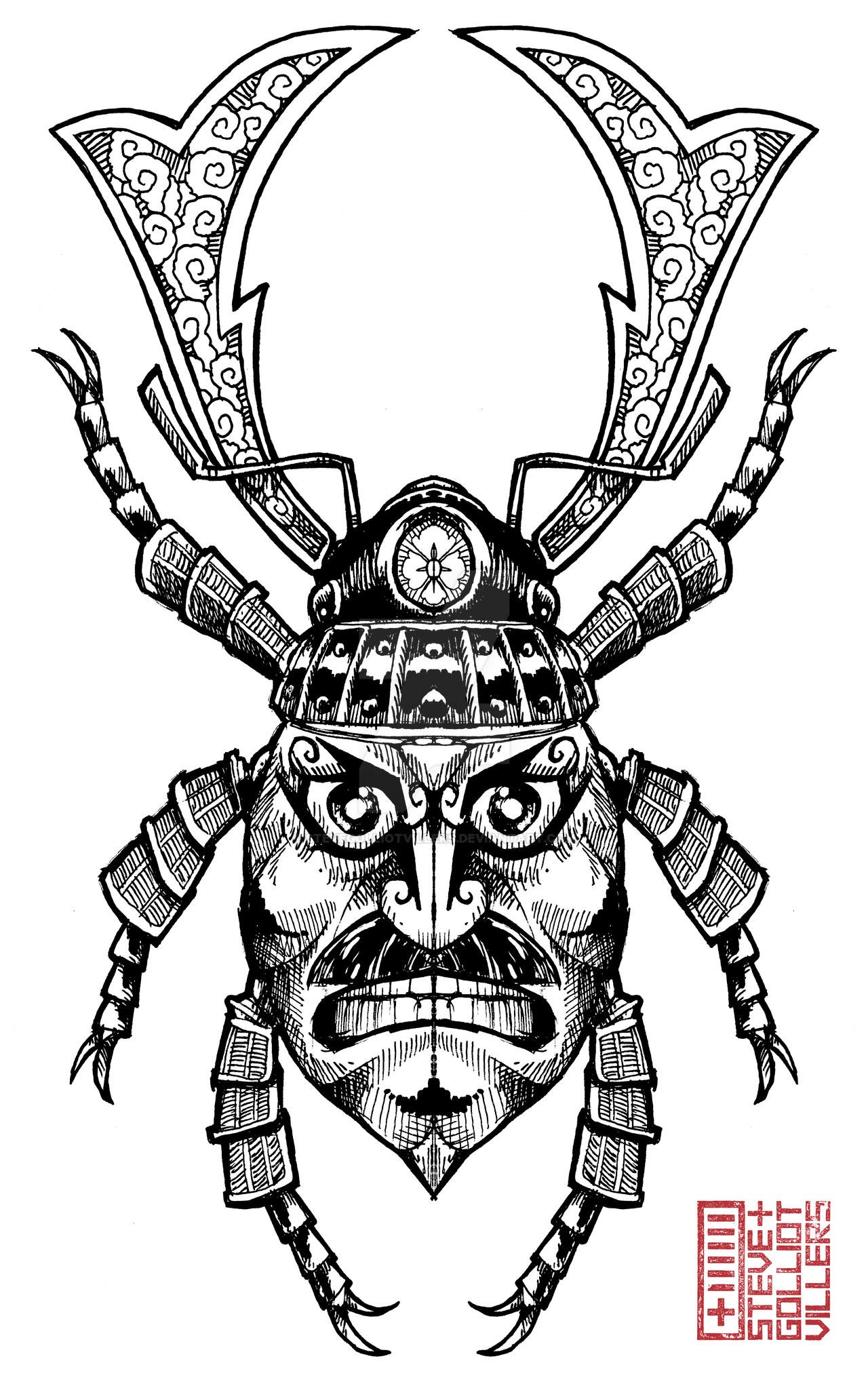 Samurai Bug 001 by SteveGolliotVillers on DeviantArt