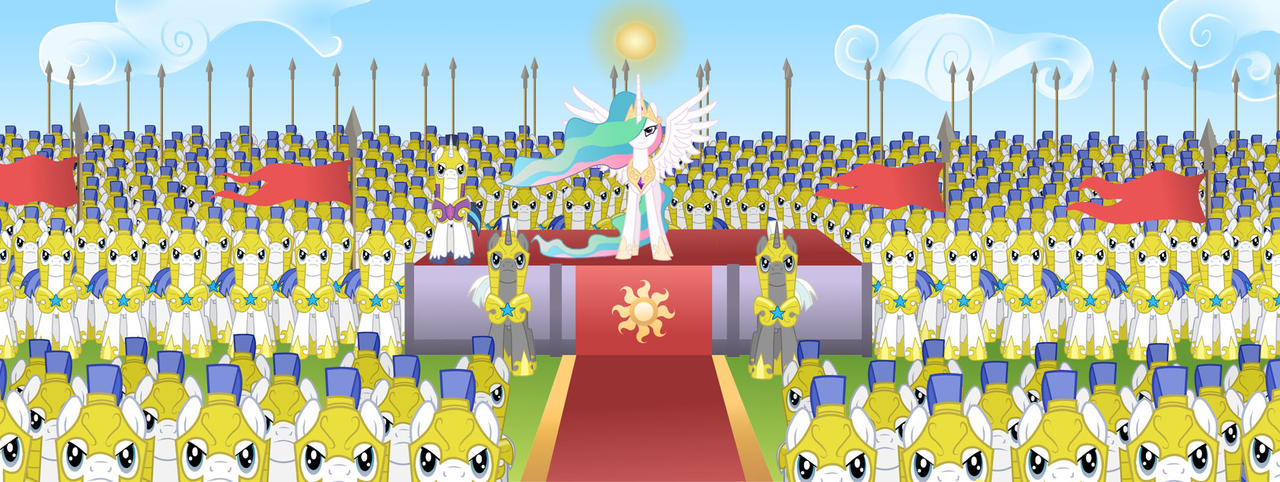 Princess Celestia And Her Army by MsTriforce on DeviantArt
