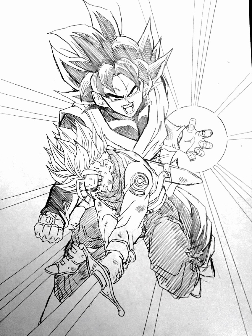 Goku vs Goku Black - Desenho de tyago241 - Gartic