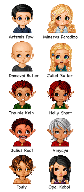 Artemis Fowl lineup by 10yrsy on DeviantArt