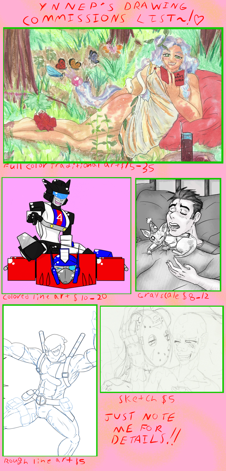 Commissions List 2013