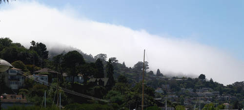 Clouds coming over Sausalito