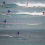 Blue Lady Surfing, Waikiki, 2006.9.1