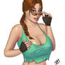 lara Croft Tomb Raider pin up (COVERED VERSION)