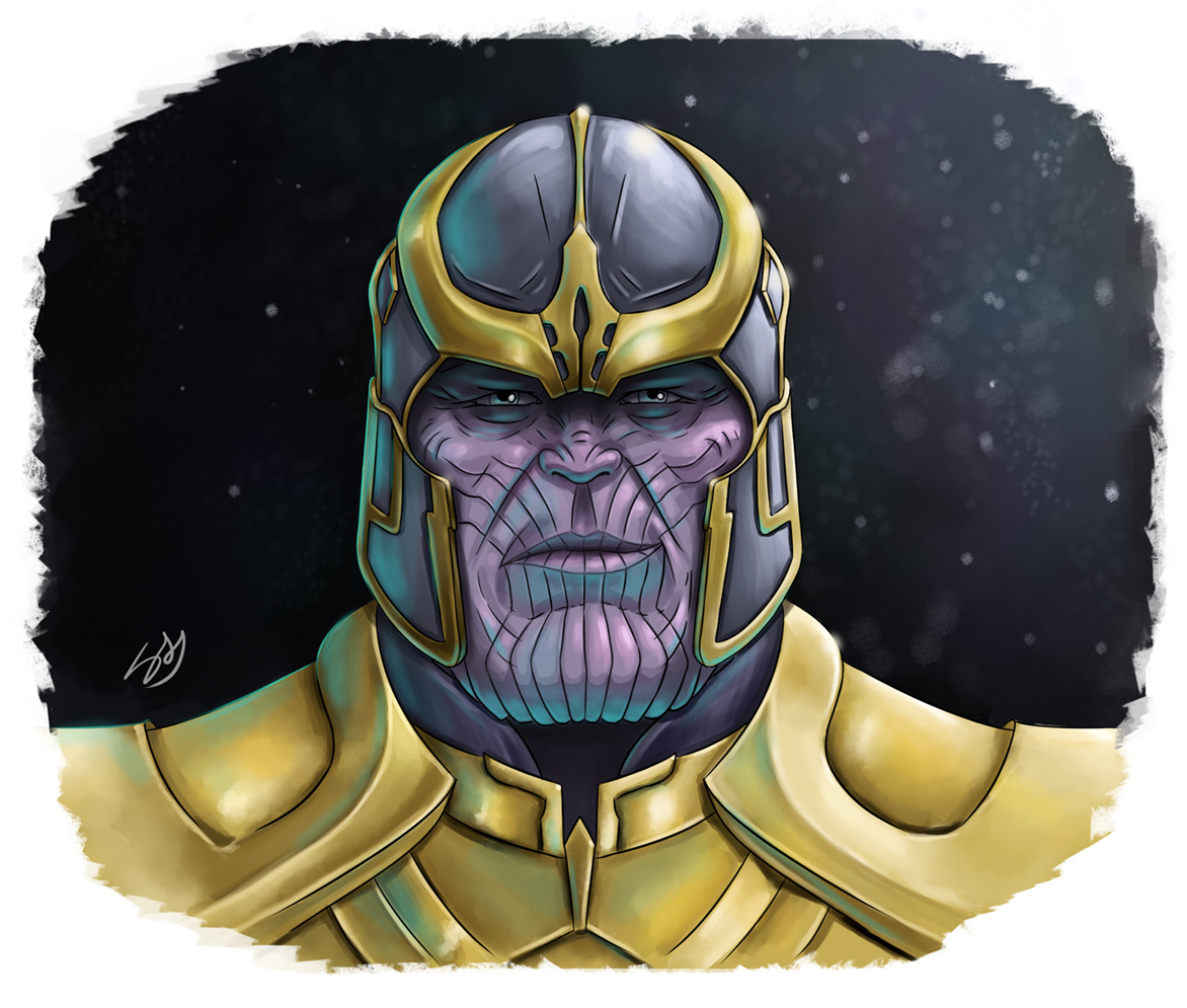 Thanos fan art (TUTORIAL) by Learningasidraw on DeviantArt