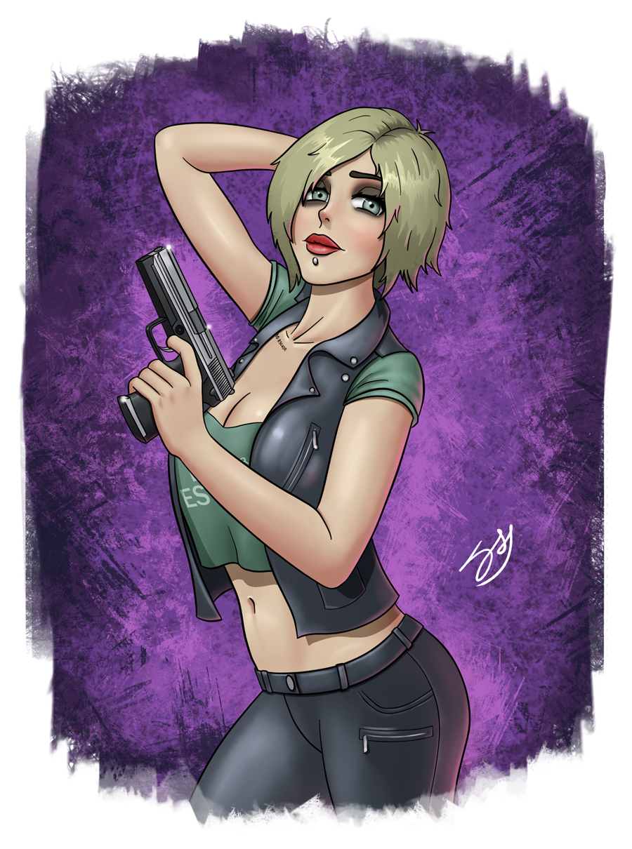 claire redfield (resident evil and 1 more) drawn by polarityplus