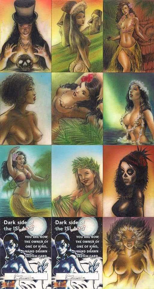 Island Dream Sketch cards