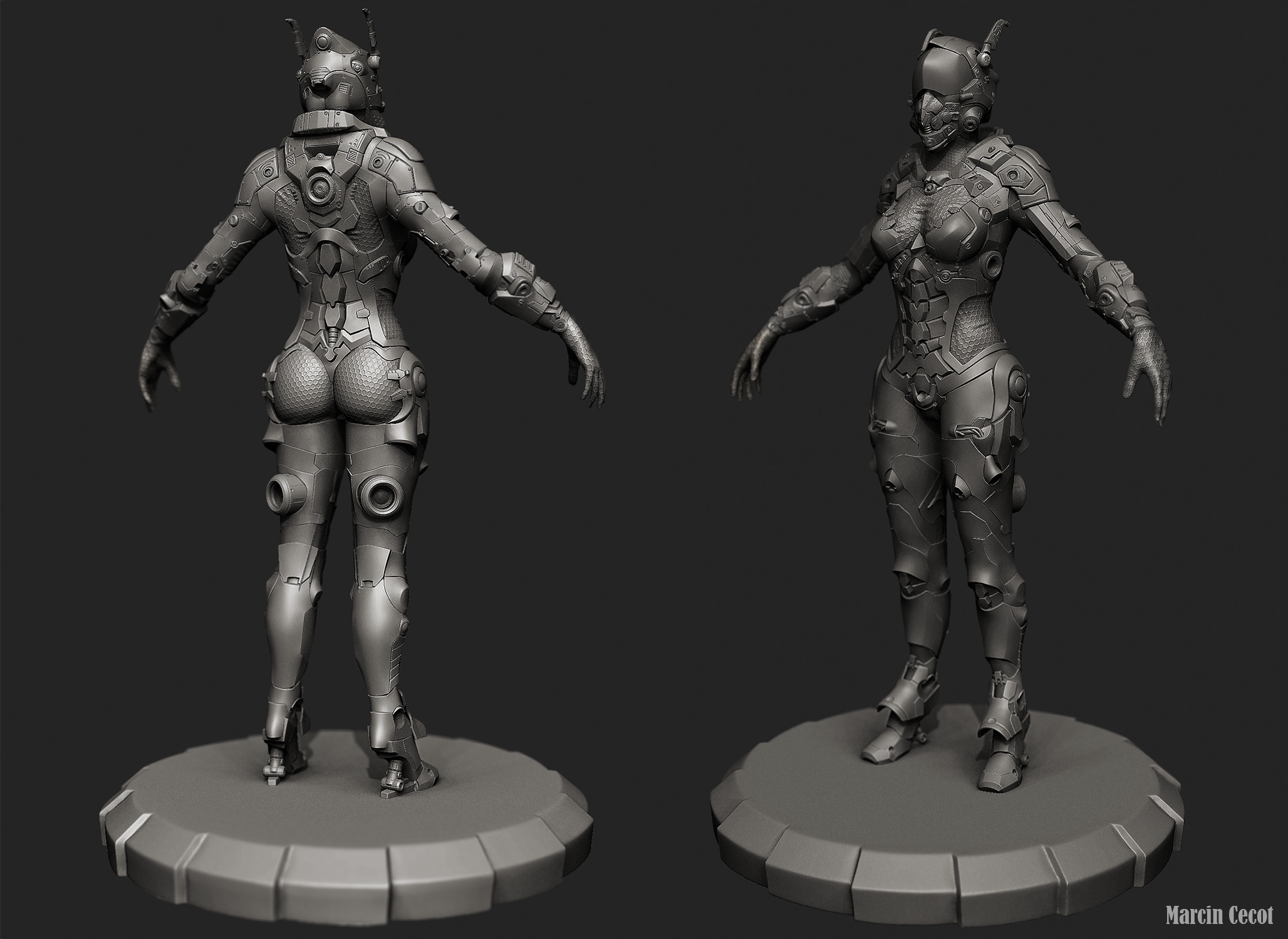 Sci-Fi LAR Scout - high poly sculpt