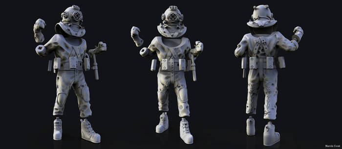 Old Heavy Diver - 3D printing